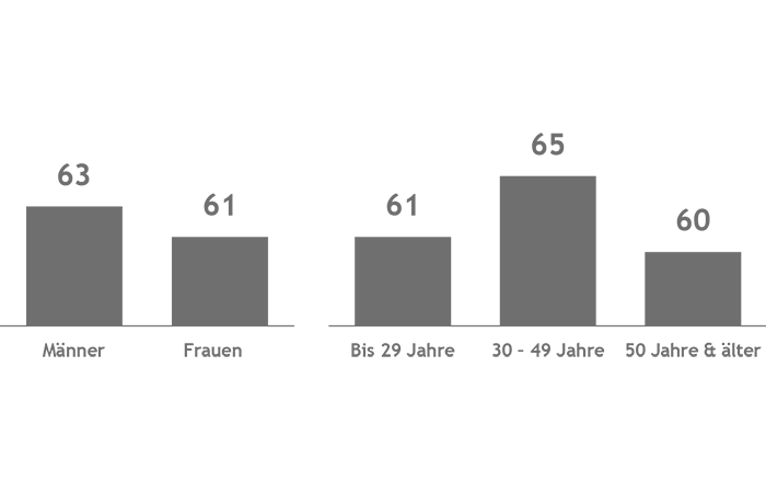 Graphic that shows the group-specific differences in the Einhell DIY Index.